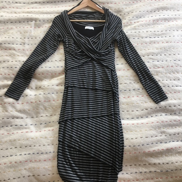 Long Sleeve Stripe Dress - Picture 1 of 3